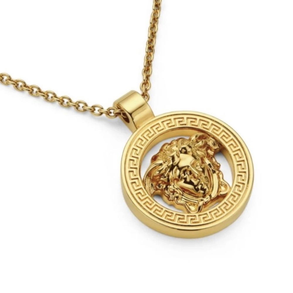VERSACE Medusa cutout coin necklace - Picture 2 of 3